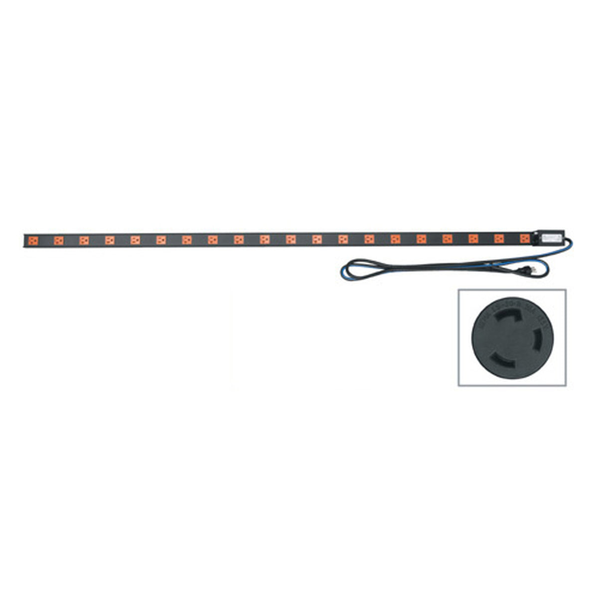 Middle Atlantic PDT2020TLNS | Power Strip, 20 Outlet, 20A, Twistlock Plug