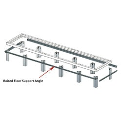 Middle Atlantic ANGLE-3-42 | Support Angles, 3 Bay, 42"D Racks