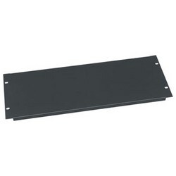 Middle Atlantic EB4-RP15 | Rack Panel, Blank, Flanged, 4Ru, 2 Mounting Point, 19" Width X 0.518" Depth X 7" Height, 16 Gauge Steel, Black Powder Coated, 15 Each Per Retail Pack