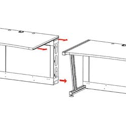 Middle Atlantic LD-6430HM-RA | 64" Lcd Monitoring Desk, Add-A-Bay, Hm