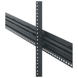 Middle Atlantic PROWRK-RR24 | Rackrail, Cage Nut, 24 RU, WRK Series