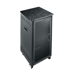 Middle Atlantic PTRK-2126MDK | PTRK Series Rack, PTRK-2126MDK, 28" D X 47" H Wood Top, Plexi Door
