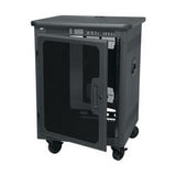 Middle Atlantic PTRK14-MDK | PTRK Series Rack, PTRK-14MDK, 25" D X 34 3/4" H Wood Top, Plexi Door
