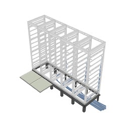 Middle Atlantic RIB-2-BGR-38 | Riser Base, 2 Bay, 38"D, Bgr Racks