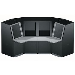 Middle Atlantic SC-4W2BK | Convective Configured, 4 Bay, 2 Wedge