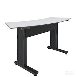 Middle Atlantic TBL-ARC-3P-CH-WB | Arc Table, 3 Person, Counter Height, White/Black