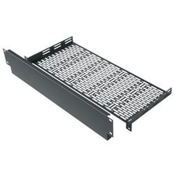 Middle Atlantic UFA-8-F2  | UFA Rackshelf, 1 RU, 8"D, with 2 RU Faceplate