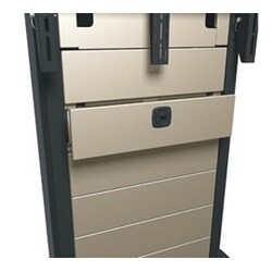 Middle Atlantic VTC-DWR-5.5 | Vtc Series Storage Drawer, 20.5 Inch Width X 7.5 Inch Depth X 5.5 Inch Height, Steel, Natural Nickel Powder Coat
