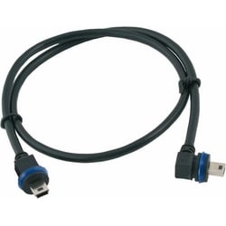 Mobotix MX-CBL-MU-EN-STR-2 | Miniusb Angled > Miniusb Straight. Length: 2 M. For M15, M24/M25, Q24/Q25, T24/T25 To Connect Mx-232-Io-Box