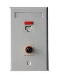 Molex WPJ-00008-02 | Wall Plate, Thermoplastic, Screw, 2 Port, White