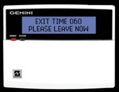 Napco GEM-DK1CA 2 Line LCD Alpha Keypad, with Stay and Away keys, with Flip-Up Door
