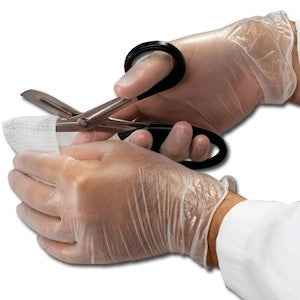 NDC 312-13 | MedPlus Vinyl Exam Gloves 2.4 mil, Powder-Free, Large, 100 Gloves/Box