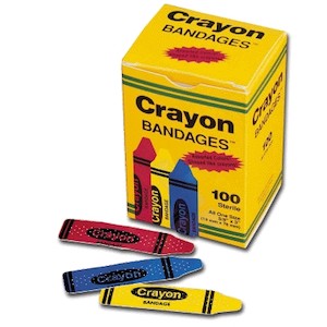 NDC CRA5261 | Crayon Bandages .75" X 3", 100/Box