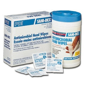 NDC P13472 | PDI Sani-Dex Antimicrobial Hand Wipes 6" X 7.5", 135/Dispenser