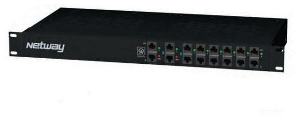 Altronix NETWAY8 | PoE Midspan, 8 Port, 10/100, 30W max per port (150W total power), 115VAC Input