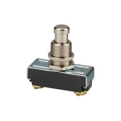 NSI Industries 76070PS | Nickel Screw Connection SPST N.O. Pushbutton Switch, 15A