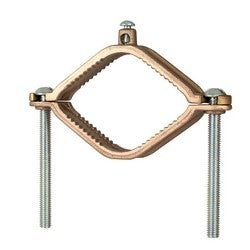 NSI Industries G-4 | Heavy Duty Bronze Ground Clamp with Wire Adapters for 1.25-2 in.