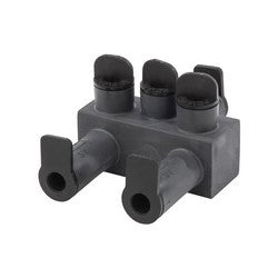 NSI Industries ISPBO2/0 | 2/0-14 AWG Polaris EDGE EPDM Rubber Pedestal Connector Offset, 3 port