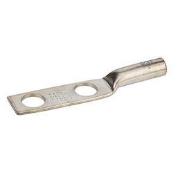 NSI Industries L4N-38 | 4 AWG Copper Compression Lug, Long Barrel, 2 Hole