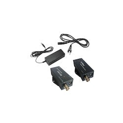 NVT Phybridge NV-ECLK-PLS-XKIT | Single-Port Ethernet & PoE Extender – Over Coax, Uses Downlink Port of Standard Switch, For IP Endpoints