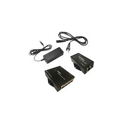 NVT Phybridge NV-FLX-04-XKIT | Single Port Extender Leverages a Downlink Port Of Standard Switch to Extend Ethernet and Poe Over A Single Long Run