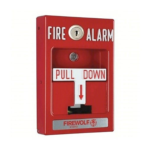 Napco Security Systems FWC-CNV-PULL2K | Conventional Pull Station, Dual Action With Key Reset