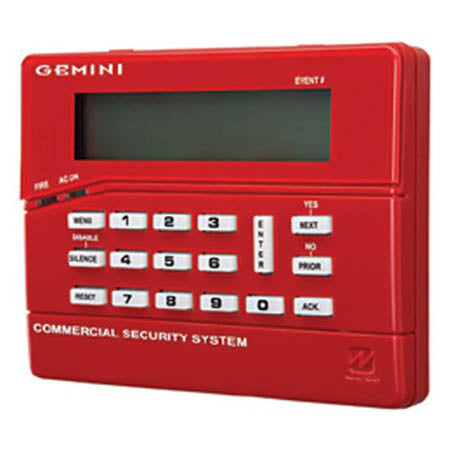 Napco Security Systems GEMC-FK1-WHT | Lcd Fire Annunciator Gem-C And Firelink, White