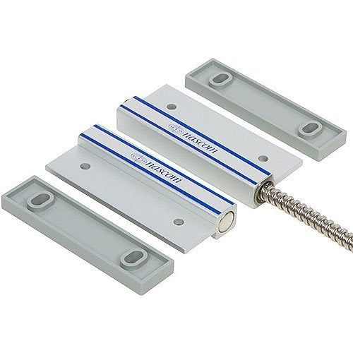 Nascom N505AU/STDD | Man Door Flip Switch/Magnet Set, Double Pole Double Throw, Closed Loop, Silver