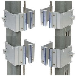 Nascom N505AUTMC/ST | Overhead Door Switch/Magnet Set 3" Rail Mount Closed Loop, 200 Volt DC, 0.5 Ampere, 24" Armored Cable, Anodized Aluminum, Silver