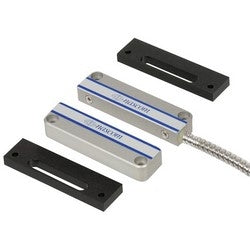 Nascom N707AU/ST | Balanced Magnetic Switch, Universal Mount, 30 Volt DC, 0.02 Ampere, 24" Armored Cable, Aluminum