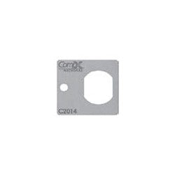 National Cabinet Lock C2001-14A | Drawer Strike, Formed, 1-3/4" Length x 1/2" Width, Bright Nickel, Without Bolt Hole