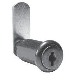 National Cabinet Lock C8060-KD-3 | Drawer Cam Lock, Disc Tumbler, 90 Degree Cam Turn, Lipped/Overlay/Flush Mount, 1-3/4" Length Cylinder, Bright Brass