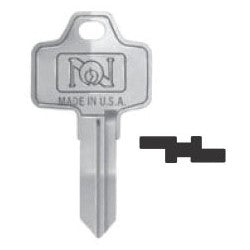 National Cabinet Lock D8778 | Lock Key Blank, Pass Key, Reversible, 5 or 6-Disc Tumbler, Brass