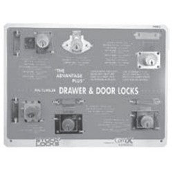 National Cabinet Lock V69B-2 | Drawer and Door Lock Board Display, Pin Tumbler
