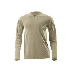National Safety Apparel DF2-CM-446LS-DS-3XT | DRIFIRE Lightweight Long Sleeve FR T-Shirt, 3XL-T, Desert Sand, DF2-CM-446LS-DS-3XLT