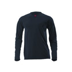 National Safety Apparel DF2-CM-446LS-NB-MDT | DRIFIRE Lightweight Long Sleeve FR T-Shirt, M-T, Navy Blue