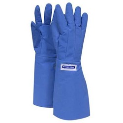 National Safety Apparel G99CRBERSMEL | National Safety Apparel Water Resistant Elbow Cryogenic Glove, Small, Blue