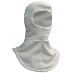 National Safety Apparel H61MH | CARBON ARMOUR Midweight Double-Layer Flame Resistant Knit Hood, OSFM, White