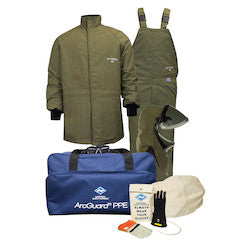 National Safety Apparel KIT4SCLT40LFLG11 | 40 Cal ArcGuard RevoLite Arc Flash Kit with Lift Front Hood (LG/11)