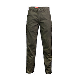 National Safety Apparel PNTB1SD34X34 | TECGEN FR Summer Weight Dungarees (Olive Green - 34X34)