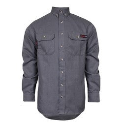 National Safety Apparel TCG01150219 | DRIFIRE Tecgen Select Flame Resistant Work Shirt, L, Gray