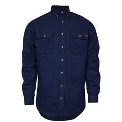 National Safety Apparel TCG01160235 | DRIFIRE Tecgen Select Flame Resistant Work Shirt, 5X-LN, Navy