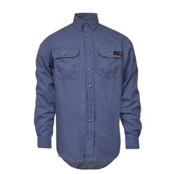 National Safety Apparel TCG01190220 | DRIFIRE Tecgen Select Flame Resistant Work Shirt, L-LN, Light Blue