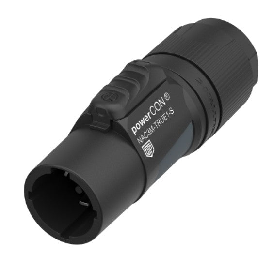 Neutrik NAC3M-TRUE1-S | TRUE1 TOP Cable End Connector, Locking Waterproof PowerCON TRUE1 TOP Cable Connector