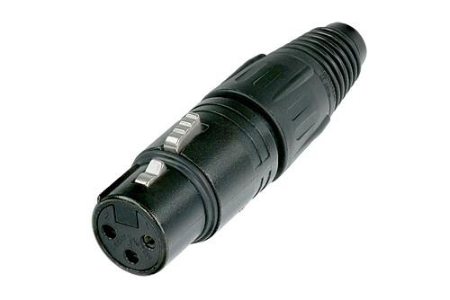 Neutrik NC3FX-BAG | Cable End X Series 3 Pin Female - Black/Silver