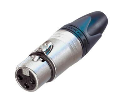 Neutrik NC3FXX-D | Connector, Cable Outside Diameter 3.5 to 8.0mm, Female, XLR