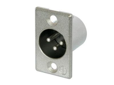 Neutrik NC3MP | Receptacle P Series 3 Pin Male Solder Cups Nickel/Silver