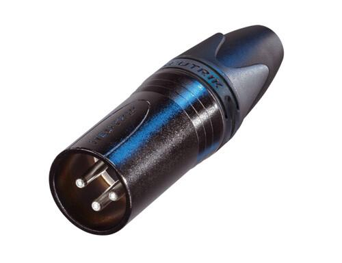 Neutrik NC3MXX-BAG | Cable End XX Series 3 Pin Male - Black/Silver