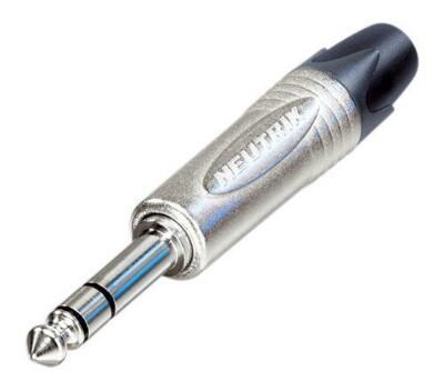 Neutrik NP3X | Phone Plug, Male, 18 AWG, 50V, Brass, Outside Diameter 4 to 7mm, Plug