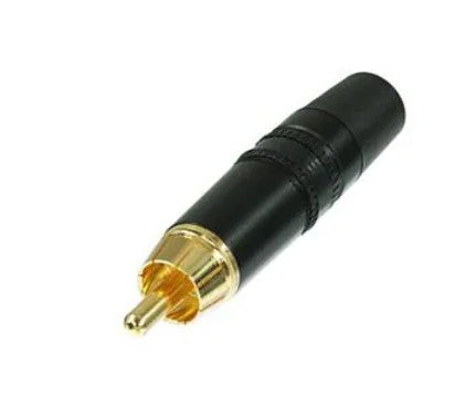 Neutrik NYS373-0 | Phono Plug, Copper, Zinc, Black, 3.5 to 6.1mm Cable Diameter